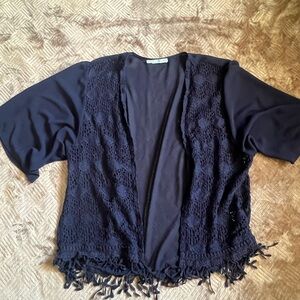Maurice’s Navy Blue Women's Kimono